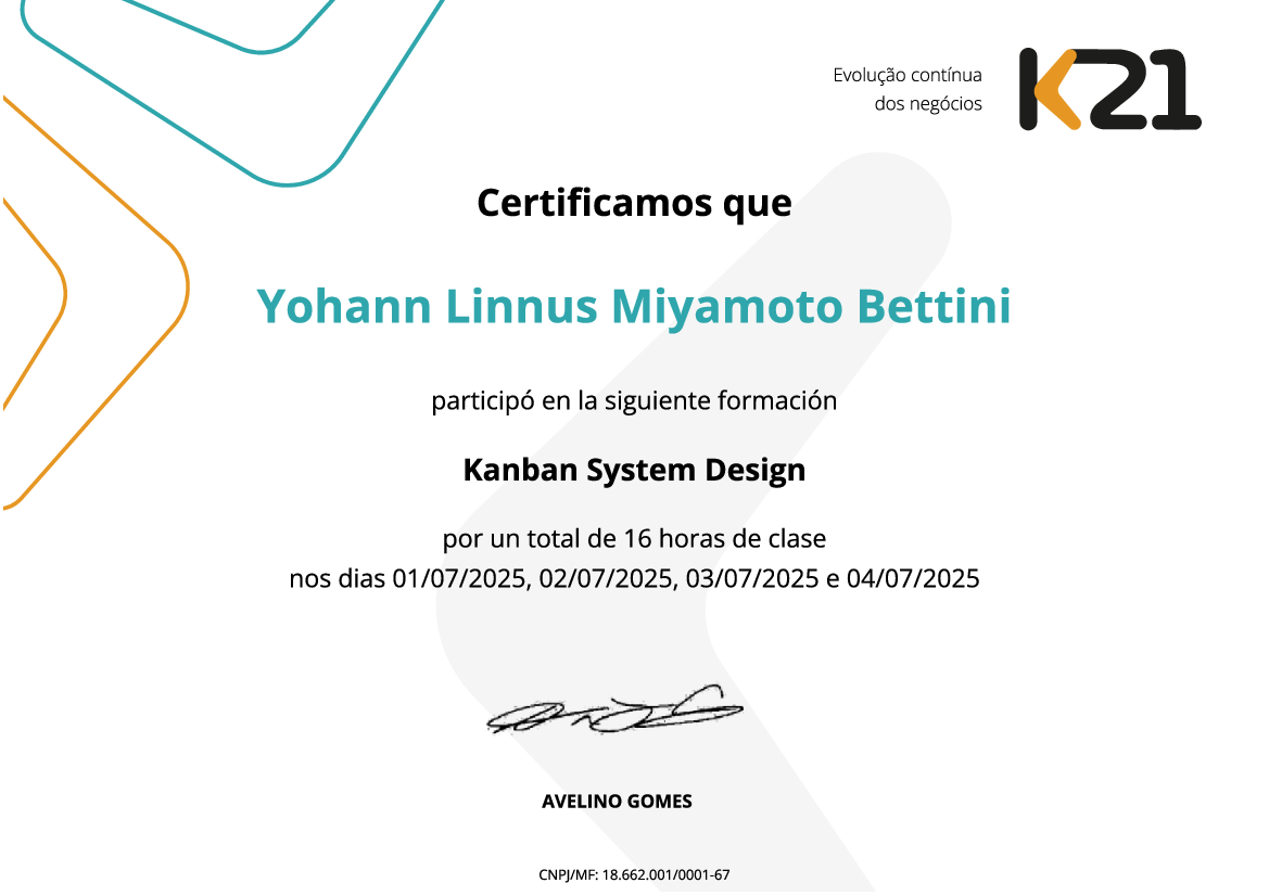 Certificado K21